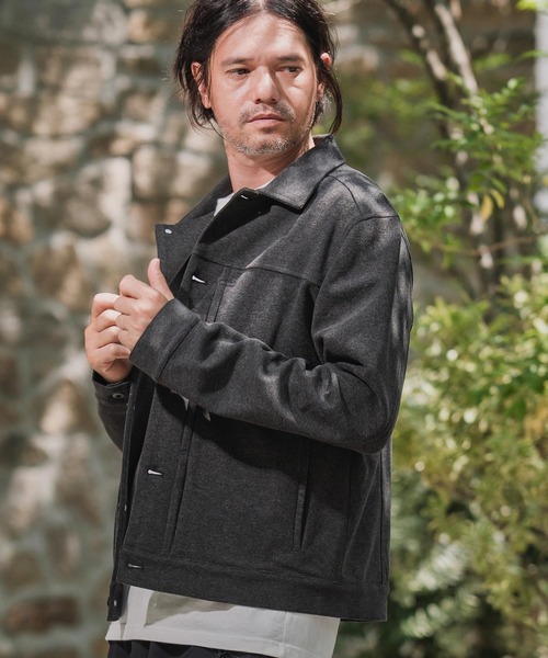 CAMBIO(カンビオ)の「mj11140-TR起毛Gジャン(ブルゾン・メンズ・オリーブ/ブラック/ベージュ・M/L/XL)」の4枚目の写真