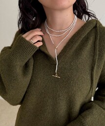 fredy emue | 小粒ビーズマンテルロングネックレス(ネックレス)