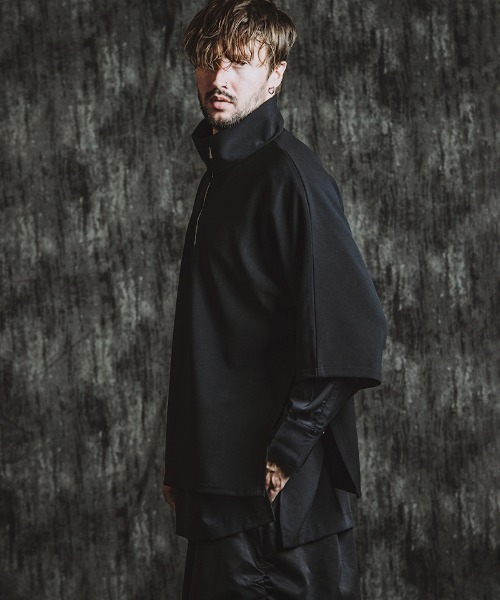 NO ID.(ノーアイディ)の「mlt5438- ドッキングオフタートルハーフZIP-PO カットソー(457006-341T)(Tシャツ/カットソー・メンズ・グレー/ブラック/ホワイト・ONE SIZE)」の7枚目の写真