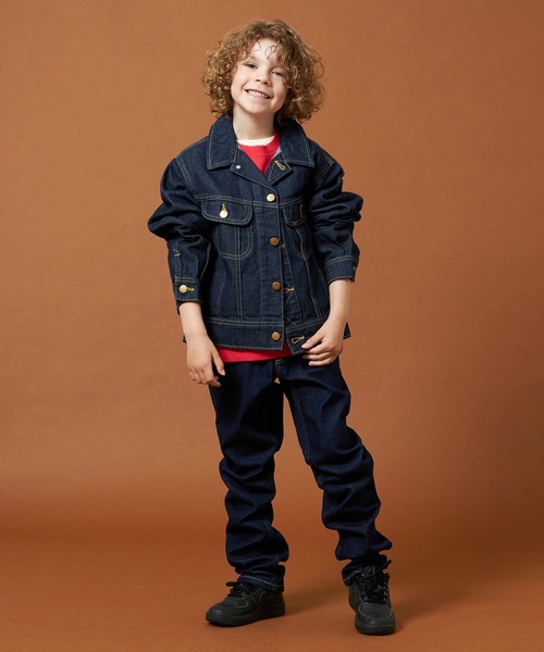 Lee（リー）の「Lee/リー【110-160cm】キッズ ストレッチストレートデニムパンツ（デニムパンツ・キッズ・インディゴブルー/ブルー/ライトインディゴブルー・110/120/150/160/130/140）」の8枚目の写真