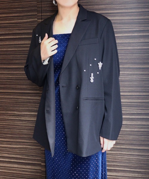 ANDRESD】jewels shine boxy jacket オケージョン セール】【ANDRESD】jewels shine boxy jacket パーティー