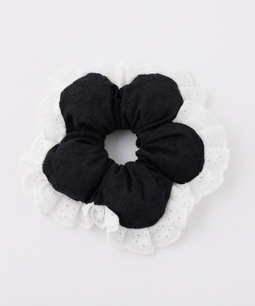 ♡*す様 週末限定　acca 黒 シュシュ ビジュー ポニー・シュシュ | ACCA