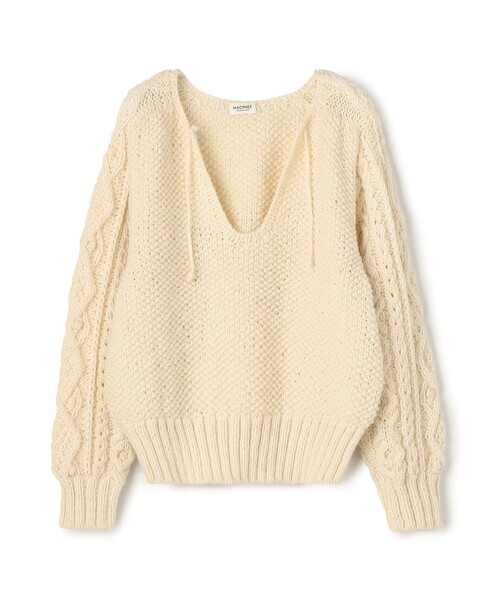ハンドニット キーネックプルオーバー（ニット/セーター）｜MACPHEE
