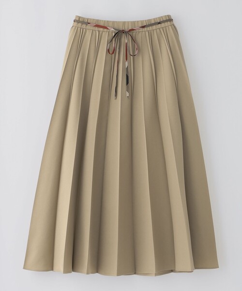 BLUE LABEL CRESTBRIDGE（ブルーレーベルクレストブリッジ）の「チノライクプリーツスカート（スカート・レディース・ダークネイビー/ベージュ・38/36）」の16枚目の写真