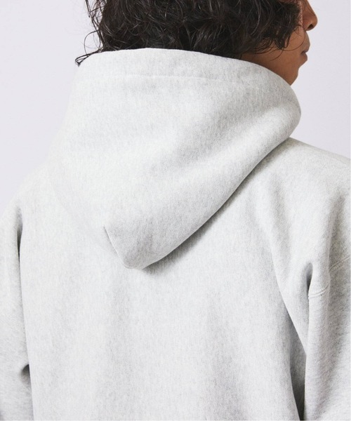 Champion（チャンピオン）の「CHAMPION / チャンピオン 別注 R/W エルボーパッチ ヘンリーネックパーカー（パーカー・メンズ・グレー/アイボリー/ブラウン/ネイビー・MEDIUM/LARGE/X-LARGE）」の17枚目の写真