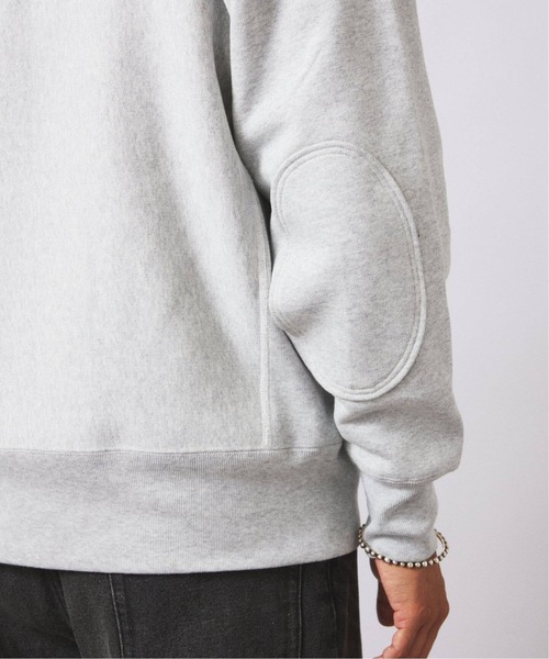Champion（チャンピオン）の「CHAMPION / チャンピオン 別注 R/W エルボーパッチ ヘンリーネックパーカー（パーカー・メンズ・グレー/アイボリー/ブラウン/ネイビー・MEDIUM/LARGE/X-LARGE）」の18枚目の写真