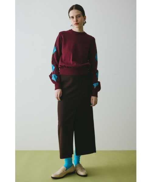 HeRIN.CYE（ヘリンドットサイ）の「Long slit skirt　　ロングスリットスカート（スカート・レディース・ブラック/ブラウン/グレー・36/38）」の3枚目の写真