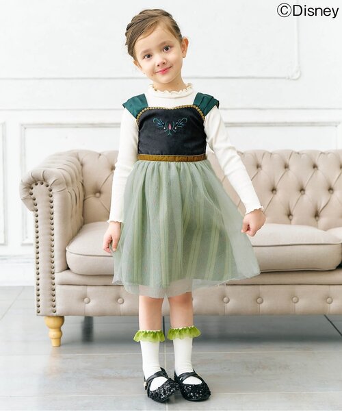 apres les cours（アプレレクール）の「ディズニーキャラクターフリルソックス（ソックス/靴下・キッズ・アイボリー/サックスブルー/ラベンダー・12/15 /18/21）」の5枚目の写真