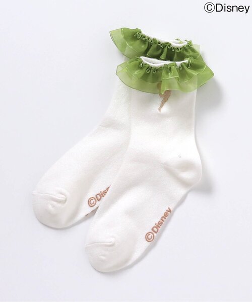 apres les cours（アプレレクール）の「ディズニーキャラクターフリルソックス（ソックス/靴下・キッズ・アイボリー/サックスブルー/ラベンダー・12/15 /18/21）」の16枚目の写真