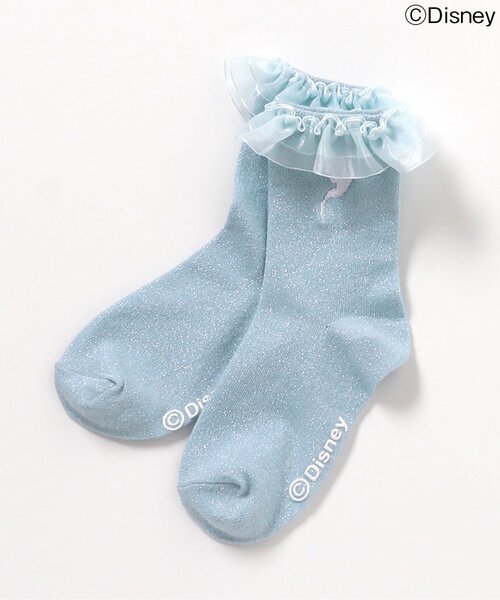 apres les cours（アプレレクール）の「ディズニーキャラクターフリルソックス（ソックス/靴下・キッズ・アイボリー/サックスブルー/ラベンダー・12/15 /18/21）」の20枚目の写真