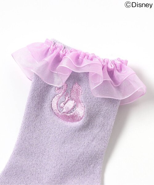 apres les cours（アプレレクール）の「ディズニーキャラクターフリルソックス（ソックス/靴下・キッズ・アイボリー/サックスブルー/ラベンダー・12/15 /18/21）」の22枚目の写真