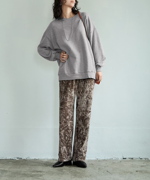 STYLE DELI(スタイルデリ)の「クラッシュベロアリラックスパンツ(その他パンツ・レディース・ダークブラウン/キャメル・01/02)」の17枚目の写真