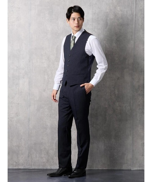 セール】【上下洗える】スリーピーススーツ 千鳥格子【クラシコ