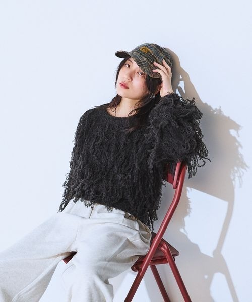 JEANASIS（ジーナシス）の「【NEW ERA】チェックキャップ/593737（キャップ・レディース・ブラウン系その他/グレー系その他/ブラック系その他・FREE）」の7枚目の写真