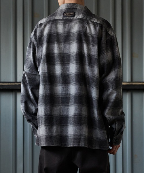 PENDLETON（ペンドルトン）の「PENDLETON / ペンドルトン：別注 Cotton Shaggy Open Collar Shirt：ONLYARK-2-2524[AST]（シャツ/ブラウス・メンズ・ブラウン・M）」の18枚目の写真