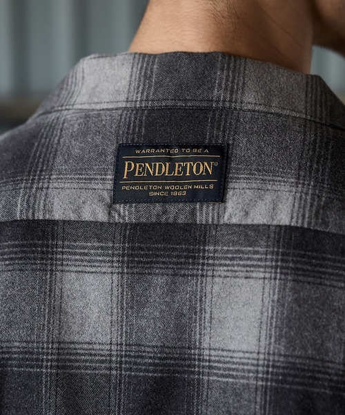 PENDLETON（ペンドルトン）の「PENDLETON / ペンドルトン：別注 Cotton Shaggy Open Collar Shirt：ONLYARK-2-2524[AST]（シャツ/ブラウス・メンズ・ブラウン・M）」の15枚目の写真