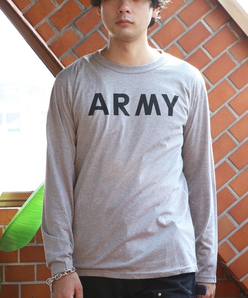 8(eight)(エイト)の「ARMY ロング Tシャツ(Tシャツ/カットソー・メンズ・グレー・X-SMALL/SMALL/MEDIUM)」の3枚目の写真