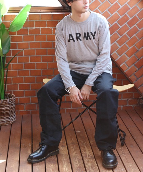 8(eight)(エイト)の「ARMY ロング Tシャツ(Tシャツ/カットソー・メンズ・グレー・X-SMALL/SMALL/MEDIUM)」の6枚目の写真