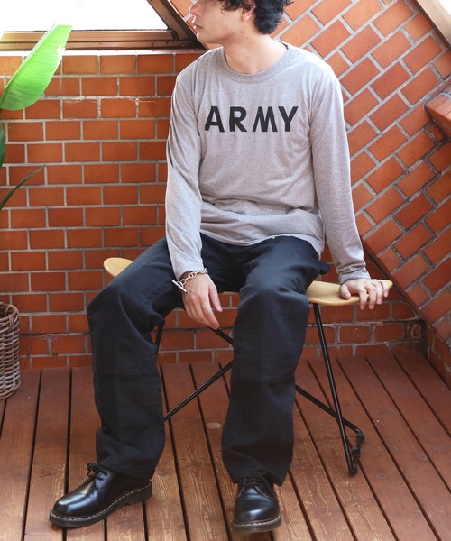 8(eight)(エイト)の「ARMY ロング Tシャツ(Tシャツ/カットソー・メンズ・グレー・X-SMALL/SMALL/MEDIUM)」の7枚目の写真