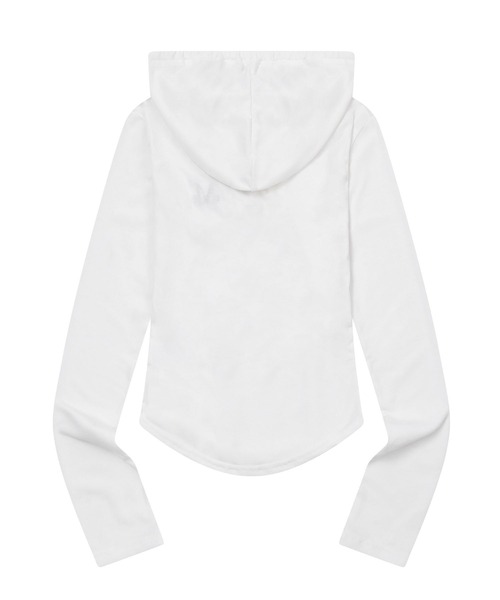 MUCENT(ムセント)の「★K-POPアイドル着用 MUCENT/RUEN フーディ― ロングスリーブ(Tシャツ/カットソー・レディース・ブラック/ホワイト/グレー・FREE)」の7枚目の写真
