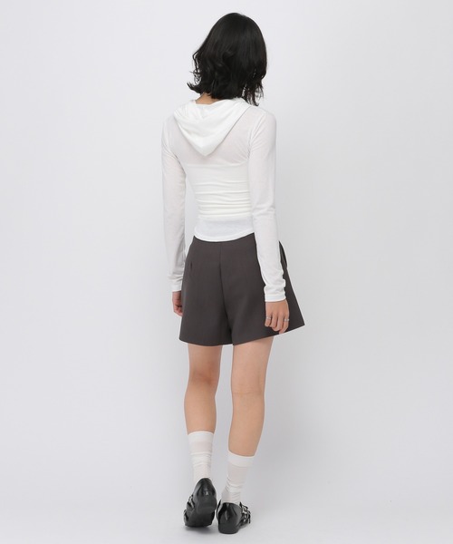 MUCENT(ムセント)の「★K-POPアイドル着用 MUCENT/RUEN フーディ― ロングスリーブ(Tシャツ/カットソー・レディース・ブラック/ホワイト/グレー・FREE)」の13枚目の写真