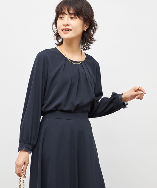 セール】ウォッシャブル2WAYストレッチブラウス（シャツ/ブラウス