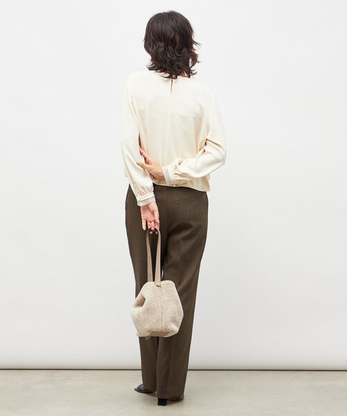 NOLLEY’S（ノーリーズ）の「ウォッシャブル2WAYストレッチブラウス（シャツ/ブラウス・レディース・キナリ/サックスブルー/ネイビー・36/38）」の7枚目の写真