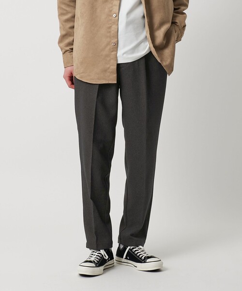 A DAY IN THE LIFE UNITED ARROWS(アデイインザライフユナイテッドアローズ)の「ウールライク ドビー ワンプリーツ イージーパンツ<A DAY IN THE LIFE>(スラックス・メンズ・ダークグレー/ロイヤルブルー/モカ・M/L/S)」の4枚目の写真