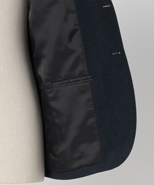 A DAY IN THE LIFE UNITED ARROWS(アデイインザライフユナイテッドアローズ)の「メランジ ホップサック ジャケット-セットアップ対応・ウォッシャブル-<A DAY IN THE LIFE>(カバーオール・メンズ・ダークグレー/ネイビー・XL/S/L/M)」の9枚目の写真
