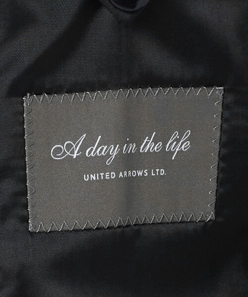 A DAY IN THE LIFE UNITED ARROWS(アデイインザライフユナイテッドアローズ)の「メランジ ホップサック ジャケット-セットアップ対応・ウォッシャブル-<A DAY IN THE LIFE>(カバーオール・メンズ・ダークグレー/ネイビー・XL/S/L/M)」の11枚目の写真