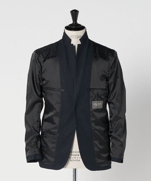 A DAY IN THE LIFE UNITED ARROWS(アデイインザライフユナイテッドアローズ)の「メランジ ホップサック ジャケット-セットアップ対応・ウォッシャブル-<A DAY IN THE LIFE>(カバーオール・メンズ・ダークグレー/ネイビー・XL/S/L/M)」の12枚目の写真