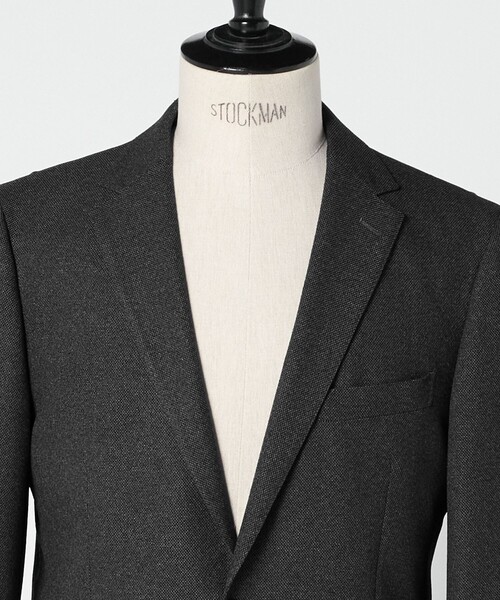 A DAY IN THE LIFE UNITED ARROWS(アデイインザライフユナイテッドアローズ)の「メランジ ホップサック ジャケット-セットアップ対応・ウォッシャブル-<A DAY IN THE LIFE>(カバーオール・メンズ・ダークグレー/ネイビー・XL/S/L/M)」の16枚目の写真