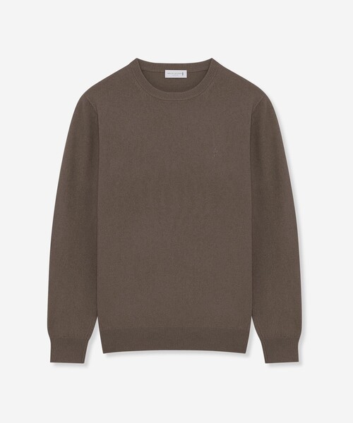 MACKINTOSH LONDON（マッキントッシュ ロンドン）の「12G天竺エクストラファインウールクルーネックニット（ニット/セーター・メンズ・ブラウン系その他/パープル/グレー・M/XL/L）」の3枚目の写真