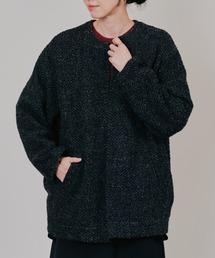 TEVALT | バックタックヘリンボーンツィードコーディガン(カーディガン/ボレロ)
