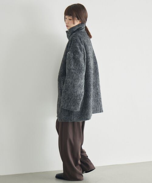 【WEB限定】シャギースタンドカラーコート