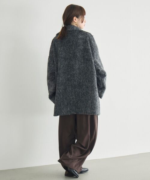 【WEB限定】シャギースタンドカラーコート