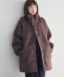 RETRO GIRL（レトロガール）の「【WEB限定】シャギースタンドカラーコート（ステンカラーコート）」