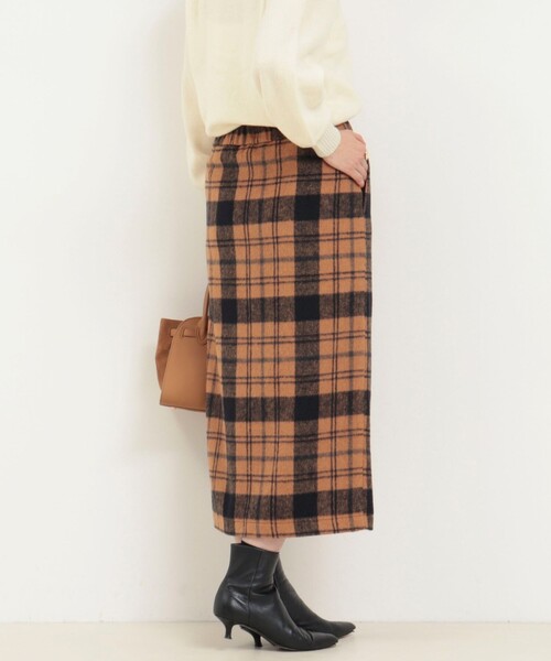 MICO COULIER（ミコクリエ）の「チェックラップスカート（スカート
