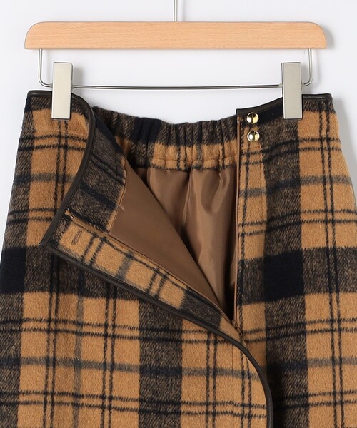 MICO COULIER（ミコクリエ）の「チェックラップスカート（スカート