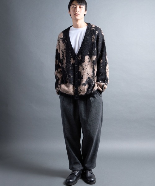 COMMON WARE(コモンウェアー)の「PF:MOHAIR LIKE GRANGE CARDIGAN/モヘア調グランジカーディガン(カーディガン/ボレロ・メンズ・カーキ/ブラック/ブルー・2/1)」の14枚目の写真