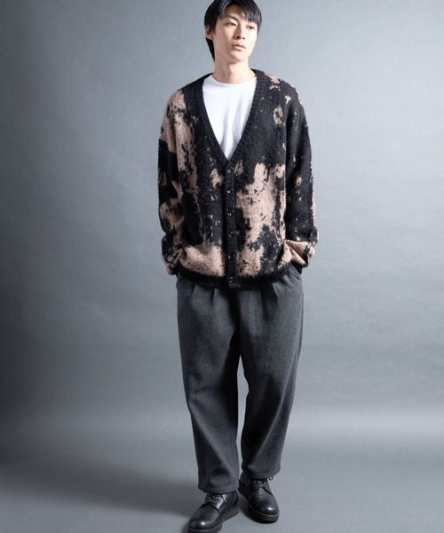 COMMON WARE(コモンウェアー)の「PF:MOHAIR LIKE GRANGE CARDIGAN/モヘア調グランジカーディガン(カーディガン/ボレロ・メンズ・カーキ/ブラック/ブルー・2/1)」の15枚目の写真