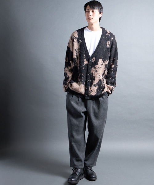 COMMON WARE(コモンウェアー)の「PF:MOHAIR LIKE GRANGE CARDIGAN/モヘア調グランジカーディガン(カーディガン/ボレロ・メンズ・カーキ/ブラック/ブルー・2/1)」の16枚目の写真