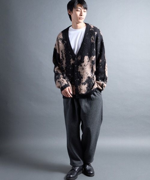 COMMON WARE(コモンウェアー)の「PF:MOHAIR LIKE GRANGE CARDIGAN/モヘア調グランジカーディガン(カーディガン/ボレロ・メンズ・カーキ/ブラック/ブルー・2/1)」の18枚目の写真