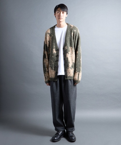 COMMON WARE(コモンウェアー)の「PF:MOHAIR LIKE GRANGE CARDIGAN/モヘア調グランジカーディガン(カーディガン/ボレロ・メンズ・カーキ/ブラック/ブルー・2/1)」の19枚目の写真