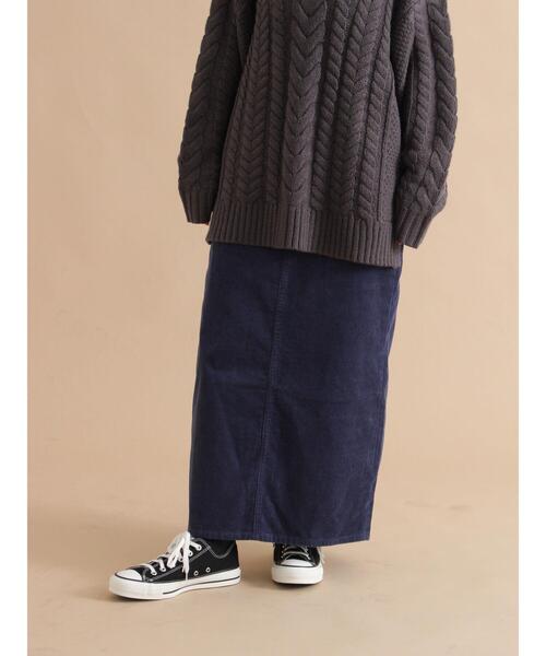 sm2rhythm(サマンサモスモスリズム)の「コーデュロイロングスカート(スカート・レディース・ベージュ/ブルー/チャコールグレー・M/L)」の3枚目の写真