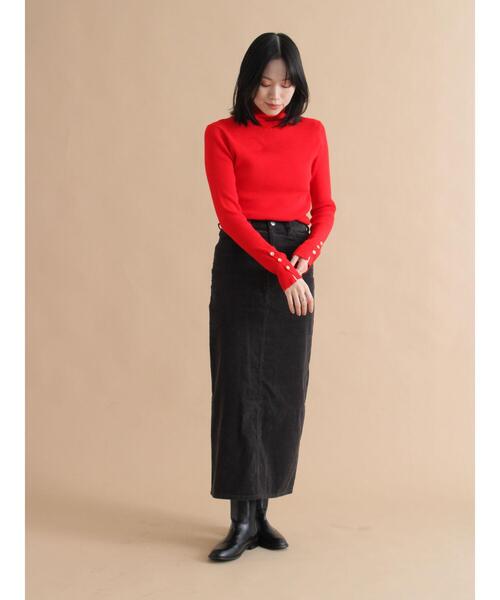 sm2rhythm(サマンサモスモスリズム)の「コーデュロイロングスカート(スカート・レディース・ベージュ/ブルー/チャコールグレー・M/L)」の10枚目の写真