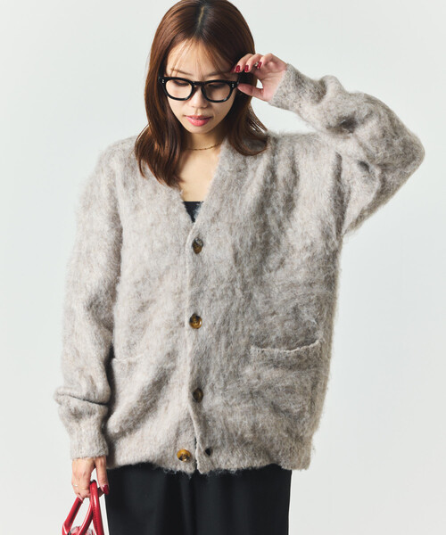 シャギーニット リラックスカーディガン（カーディガン/ボレロ