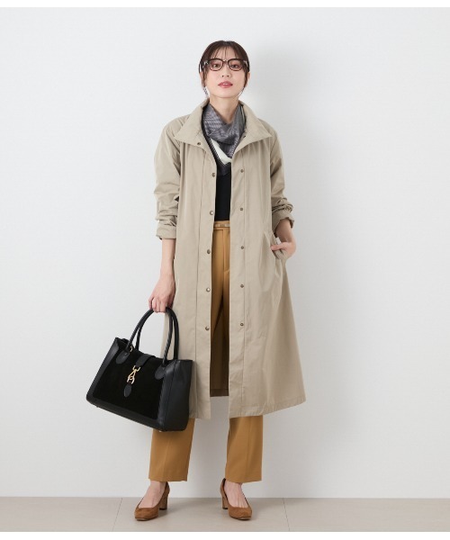NEWYORKER（ニューヨーカー）の「【ウォッシャブル】コンパクトダブルクロス センタープレステーパードパンツ（スラックス・レディース・キャメル/ネイビー・9号/11号）」の17枚目の写真