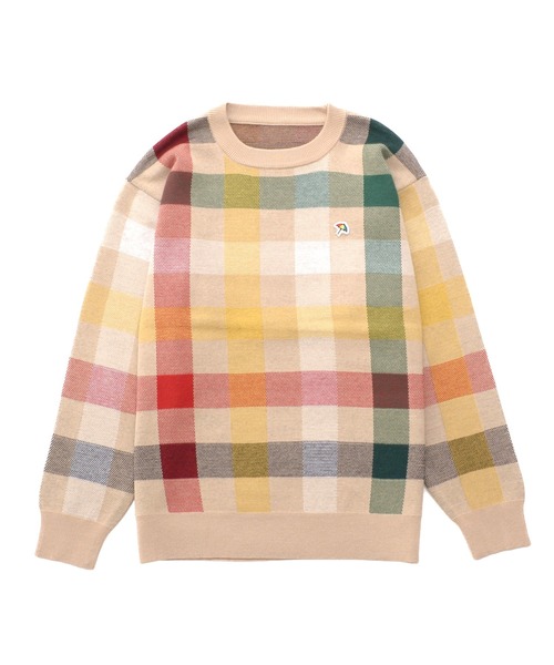 Arnold Palmer（アーノルドパーマー）の「シェア パーマーチェック ジャガードニット プルオーバー（ニット/セーター・レディース・ネイビー/ベージュ/アイボリー・LL/L/M/S/XS）」の13枚目の写真