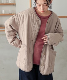 n'OrLABEL（ノアールレーベル）の「『ノーカラーキルティングジャケット』（その他アウター）」